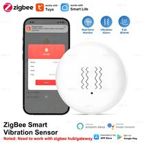 Sensor De Vibração Circular Tuya Zigbee Smart Life Com Notificação De Alarme De Impacto Em Tempo Sensor De Vibração Circular Tuya Zigbee Smart Life Com Notificação De Alarme De Impacto Em Tempo