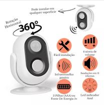 Sensor Detector De Presença Campainha Com Anunciador Sonoro
