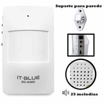 Sensor Detector Presença Segurança Sonoro Voz Alerta Loja - It blue