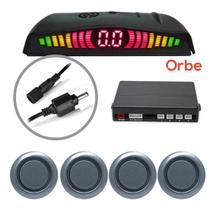 Sensor Estacionamento Ré 4 Pontos Preto Caminhão/Ônibus Orbe Sensor Estacionamento Ré 4 Pontos Preto Caminhão/Ônibus Orbe