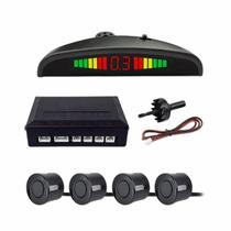 Sensor Estacionamento Ré Com Display Para Carro Universal 4 sensores Universal
