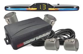 Sensor Estacionamento Universal Sonoro Com Display Premium