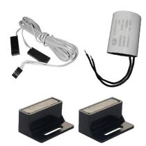Sensor Fim De Curso para Motor Deslizante 3 Vias 70cm Capacitor de Partida 12UF 220V Par de Suporte Com Imãs