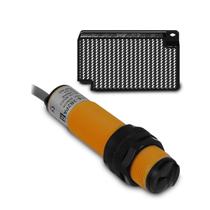 Sensor Fotoelétrico G18 Não Faceado Difuso Retroreflexivo 10 à 30Vcc PNP NA 3 Fios e Range Sibratec