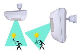 Sensor Iluminação Presença p/ Parede ou Teto Acende Apaga Luz - Alard