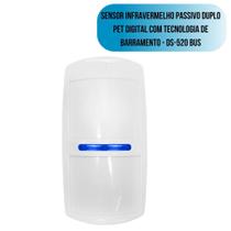 Sensor infravermelho passivo duplo PET digital com tecnologia de barramento - DS-520 BUS - JFL