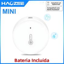 Sensor Inteligente De Temperatura E Umidade Interna Haozee Zigbee, Termômetro Monitor Para Casa