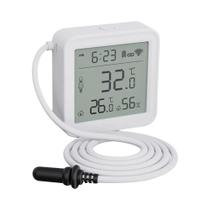 Sensor Inteligente De Temperatura E Umidade WiFi Com Cabo De Sonda Externa Controle Remoto APP Tuya Sensor Inteligente De Temperatura E Umidade WiFi Com Cabo De Sonda Externa Controle Remoto APP Tuya