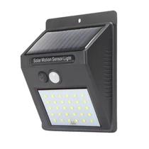 Sensor Luz Led Carregador Solar Presença Arandela Balizador Sensor Luz Led Carregador Solar Presença Arandela Balizador