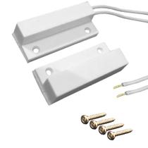 Sensor Magnético De Sobrepor Com Fio Alarme Porta Janela Sensor Magnético De Sobrepor Com Fio Alarme Porta Janela