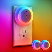 Sensor Night Lights Dawnrise Dusk to Dawn, pacote com 12 cores e 2 Sensor Night Lights Dawnrise Dusk to Dawn, pacote com 12 cores e 2