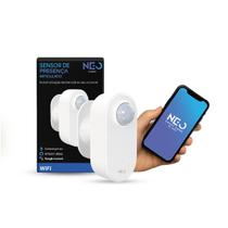 Sensor Presença Articulado 360 Inteligente Wi-Fi 2.4 GHz Bivolt Branco Cod: 291100034 Avant Neo