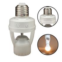 Sensor Presença Detector Movimento Fotocécula Soquete E27 Sensor Presença Detector Movimento Fotocécula Soquete E27