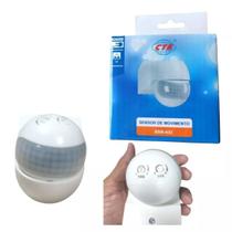 Sensor Presença Movimento Infravermelho 180º Bivolt 12 Metro