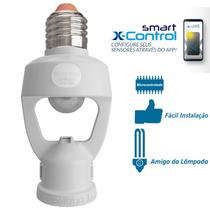Sensor Presença Movimento Soquete Fotocelula Tempo E27 Smart X-control Spt0e27 Xc Exatron