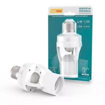 Sensor Presença Teto Base E27 Com Fotocelula 1504E Enerbras