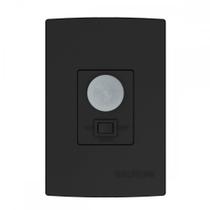 Sensor Qualitronix Parede Embutir Foto 180 Com Chave Preto Qi6Mp