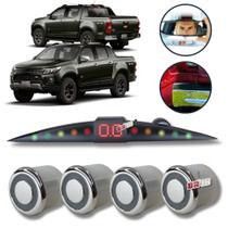 Sensor Ré Estacionamento Cromado Emborrachado Chevrolet S10