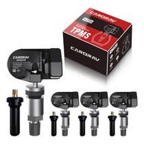 Sensor TPMS CARORAV Kit com 4 unidades 315MHz Válvulas Substituíveis Sensor TPMS CARORAV Kit com 4 unidades 315MHz Válvulas Substituíveis