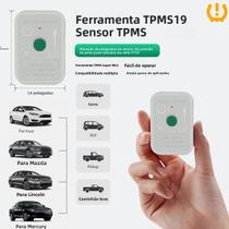 Sensor TPMS Ford Para Monitoramento De Pressão Dos Pneus Com 19 Predefinições E Ferramenta De