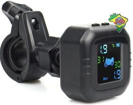 Sensor Tpms Monitoramento Pressão Pneus Sem Fio Motocicleta