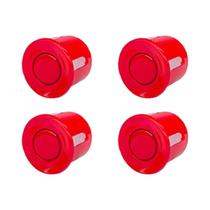 Sensores De Estacionamento Para Carro Hippcron Radar System 4PCS 22mm Nas Cores Preto, Vermelho,