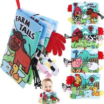 Sensory Baby Books chochumy 0-6 meses Tummy Time Toys 6-12M