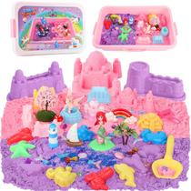 Sensory Bin Lokuc Unicorn and Mermaid com 1 kg de Magic Sand 60 unidades Sensory Bin Lokuc Unicorn and Mermaid com 1 kg de Magic Sand 60 unidades