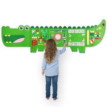 Sensory Busy Board Rivibou Crocodile Montessori 3-6 anos Sensory Busy Board Rivibou Crocodile Montessori 3-6 anos