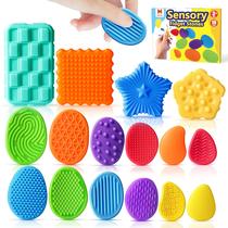 Sensory Fidget Toys Helsort, pacote com 16 unidades de silicone texturizado