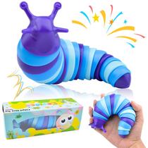 Sensory Slug Fidget Toy Cevioce para crianças autistas azul