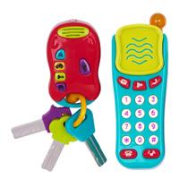 Sensory Toys Battat Pretend Phone & Keychain Toddler 10m ou mais Sensory Toys Battat Pretend Phone & Keychain Toddler 10m ou mais