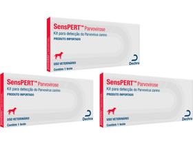 Senspert Parvovirose Cães 1 Test. - Dechra - 3 Unidades