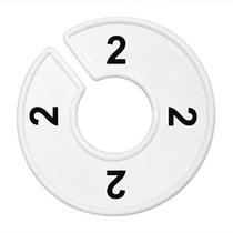Separador de Cabide, Branco , Impressão Numérica Num.:2 Separador de Cabide, Branco , Impressão Numérica Num.:2