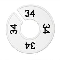 Separador de Cabide, Branco , Impressão Numérica Num.:34