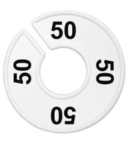 Separador de Cabide, Branco , Impressão Numérica Num.:50 Separador de Cabide, Branco , Impressão Numérica Num.:50