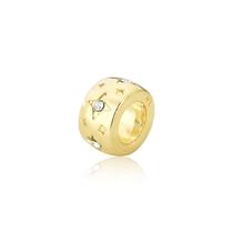 Separador de Charms Estrelas Revestido em Ouro