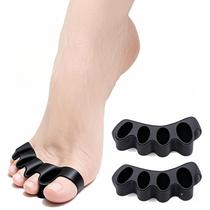 Separador de Dedos WERNOKLE Corretor de Dedão de Silicone 2 Peças Preto Separador de Dedos WERNOKLE Corretor de Dedão de Silicone 2 Peças Preto