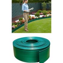 Separador De Grama 25m X 10cm - Jardim Perfeito Verde Escuro Separador De Grama 25m X 10cm - Jardim Perfeito Verde Escuro