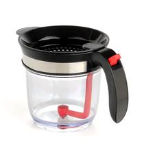 Separador de molho gordo TOZNKKI 1L com peneira, Tritan sem BPA