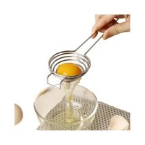 Separador De Ovos De Aço Inoxidável Com Cabo Longo, Divisor De Clara E Gema, Ferramenta De Cozinha