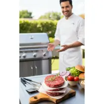 Separador Hambúrguer Grosso 15x15 Congelamento Forno 1000und Separador Hambúrguer Grosso 15x15 Congelamento Forno 1000und
