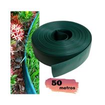 Separador limitador divisor de grama 50 mts com borda Largura 11cm Gold Plant