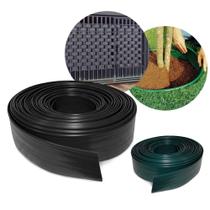 Separador Limitador Divisor de Grama Jardim 25 Metros Verde com Borda para Paisagismo