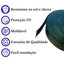 Separador limitador divisor de grama jardim Altura 10cm 5 metros com borda Gold Plant