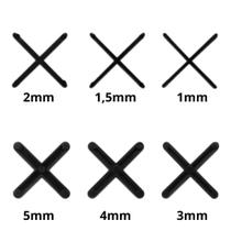 Separador Piso Azulejo 100un 2mm 3mm 4mm 5mm Ecolider Nivelamento Assentamento Rápido Revestimento