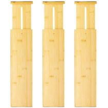 Separadores de Cajones de Bambú Caddy VaeFae 10 cm de Alto 42-55 cm