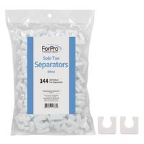 Separadores de dedos para espuma de pedicure Pro Sole White 144 unidades