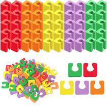 Separadores de dedos Tewloss 600 unidades de espuma macia unissex multicolorida Separadores de dedos Tewloss 600 unidades de espuma macia unissex multicolorida