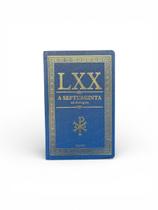 Septuaginta - LXX em Português Capa Dura Azul Lateral Dourada